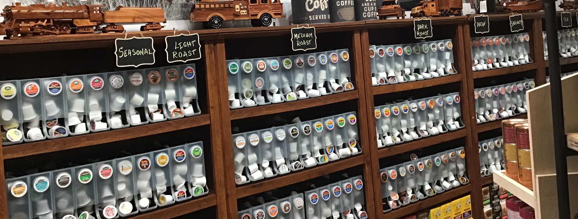 Java Junction offers a wide variety of coffee in Grossmont Center La Mesa